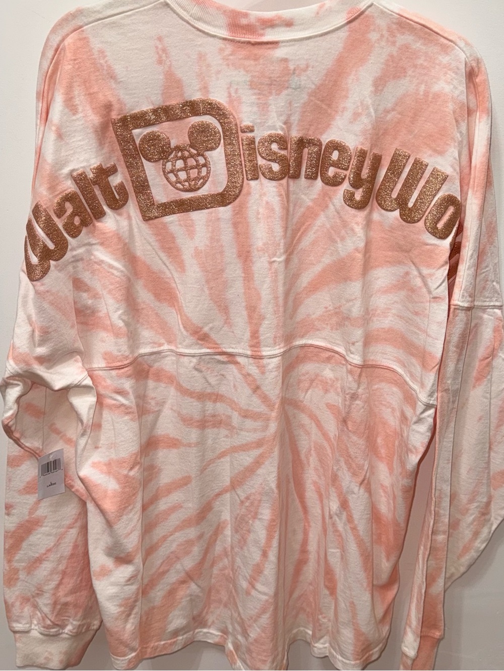 Disney Parks Walt Disney World Briar Rose Gold Glitter Spirit Jersey Pink Tie Dy